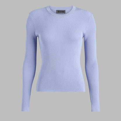 G/FORE COTTON BLEND RIB KNIT FITTED TOP