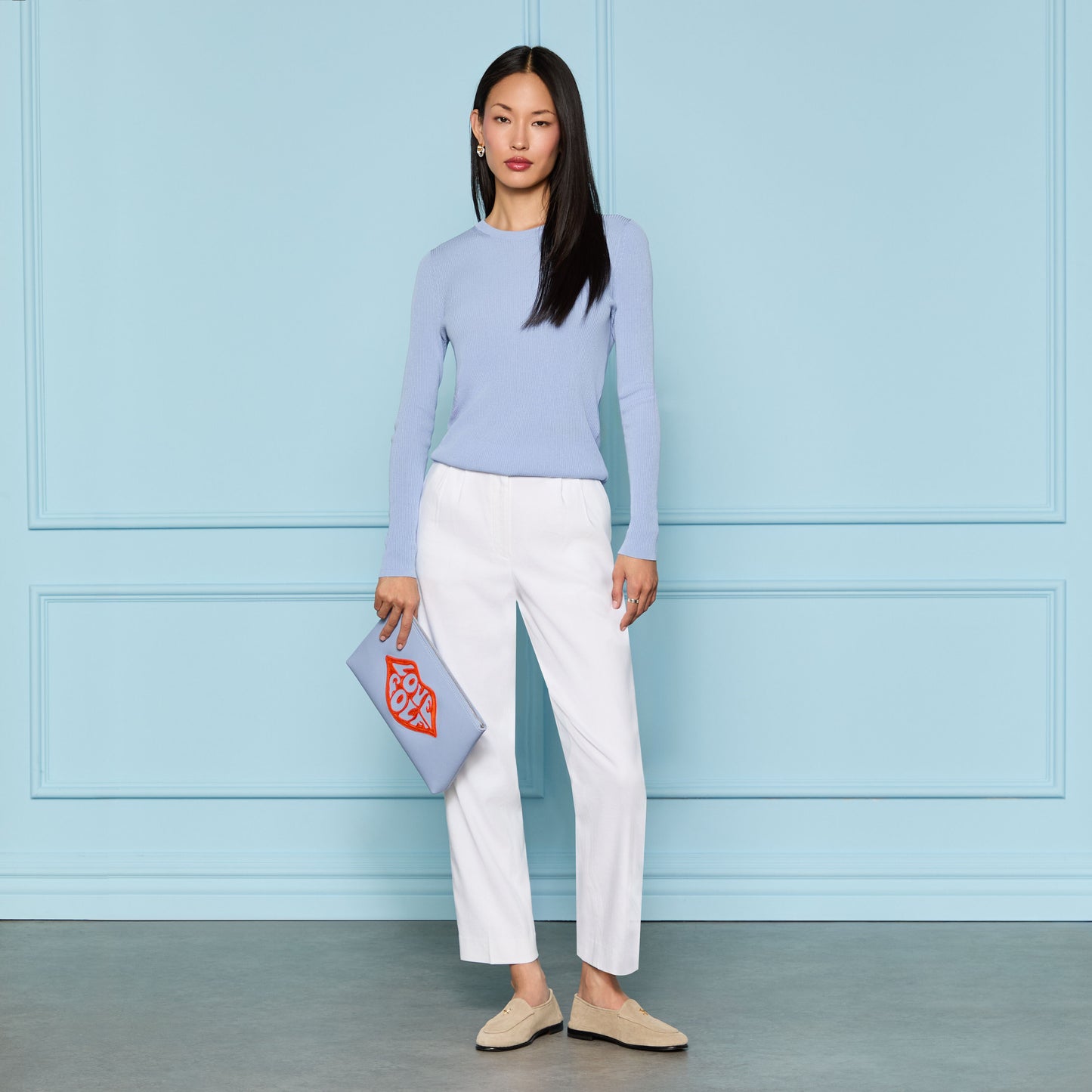 G/FORE LTD RELEASE LINEN CROPPED PLEATED TROUSER