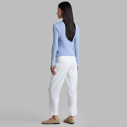 G/FORE LTD RELEASE LINEN CROPPED PLEATED TROUSER