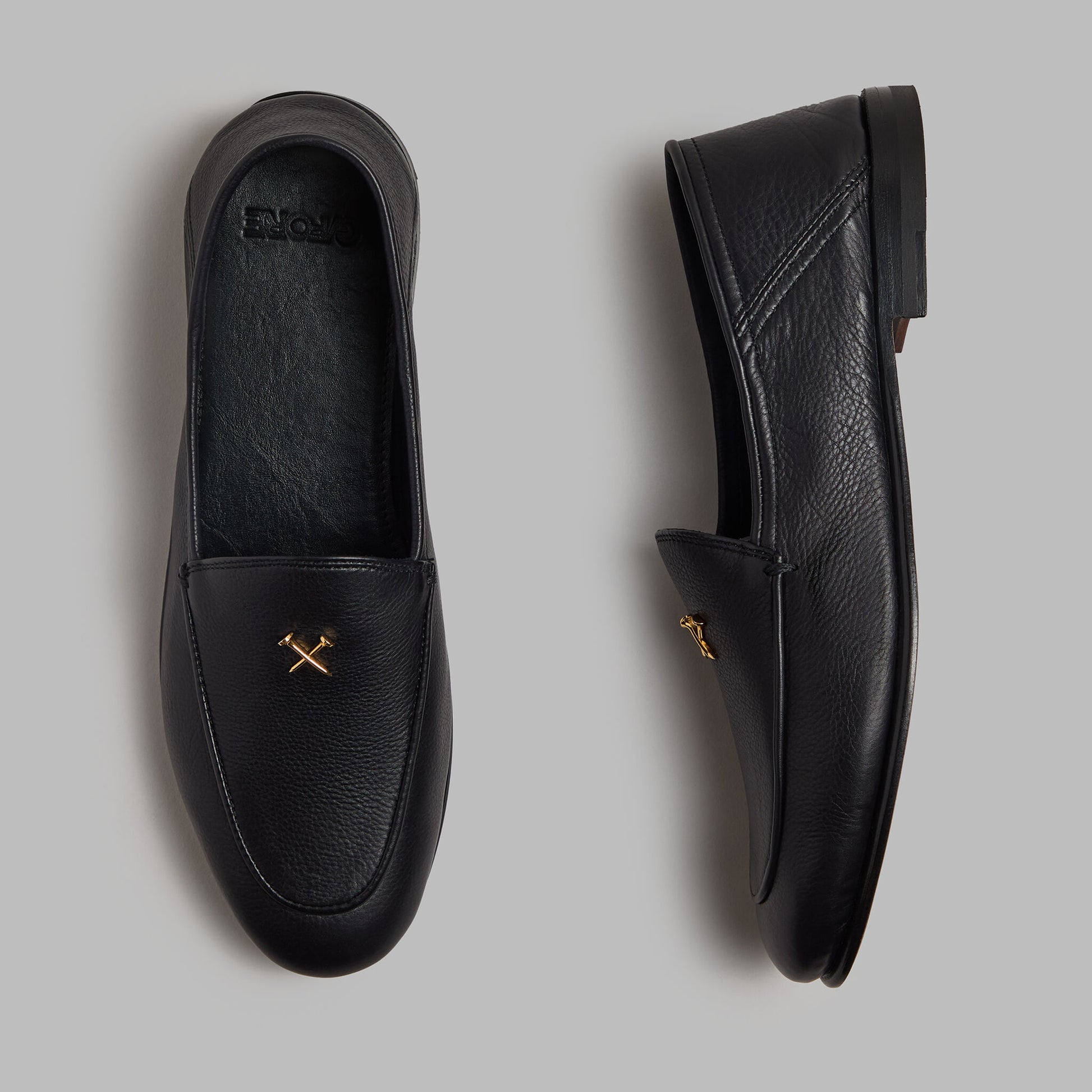 G/FORE METAL TEES LEATHER FLEX LOAFER