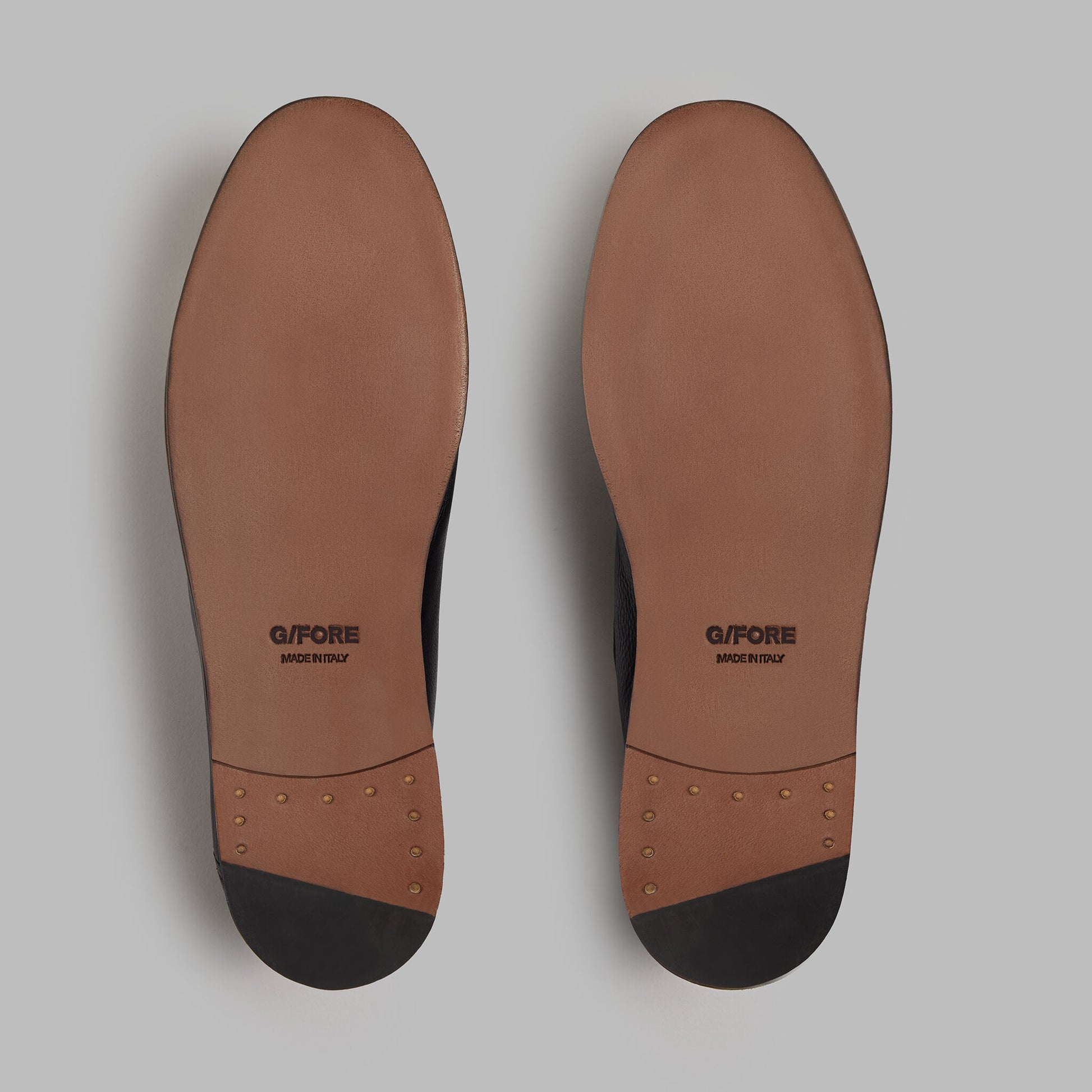 G/FORE METAL TEES LEATHER FLEX LOAFER