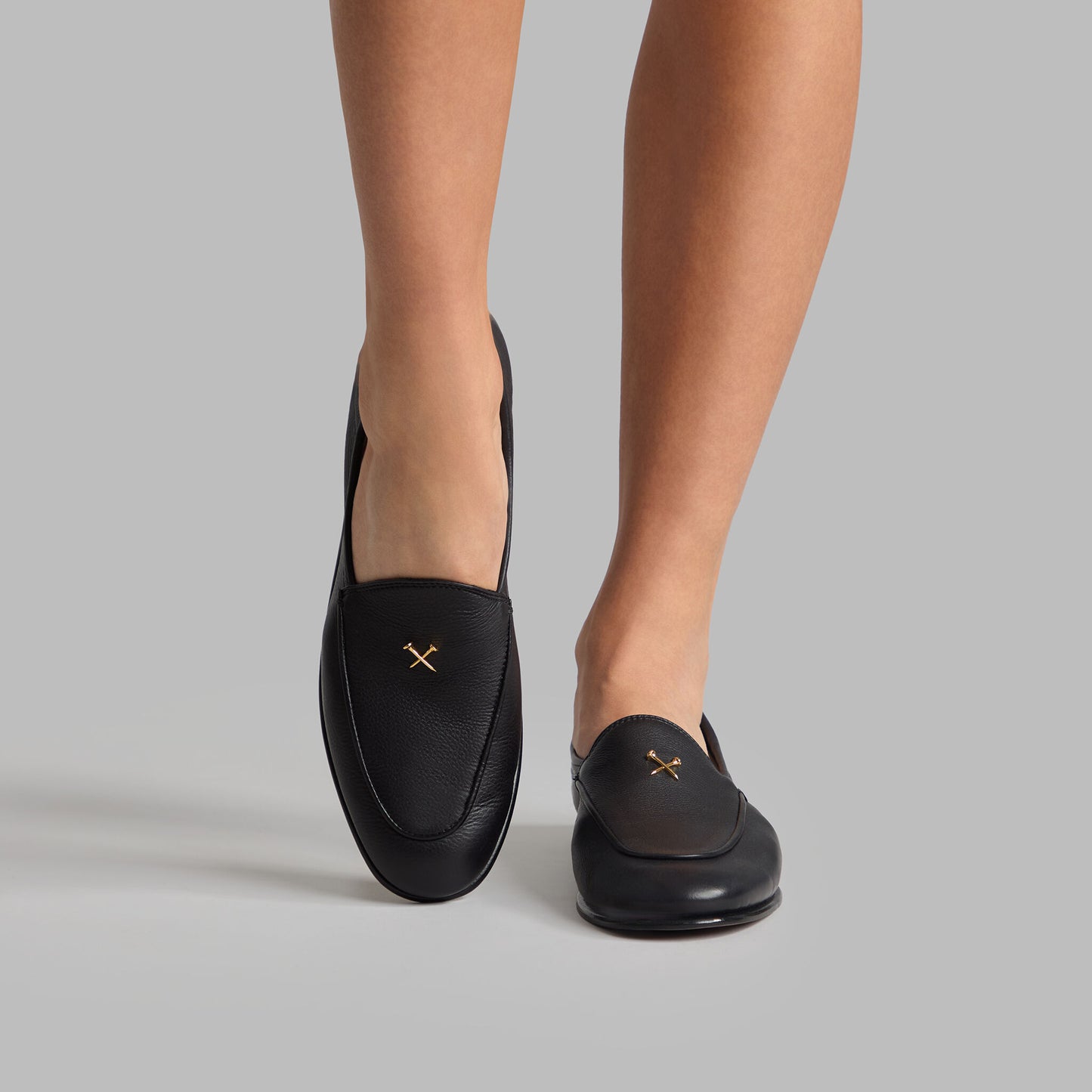 G/FORE METAL TEES LEATHER FLEX LOAFER