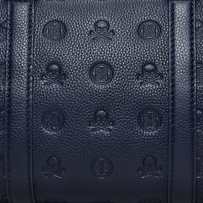 G/FORE EMBOSSED SKULL & TEES LEATHER MINI DUFFEL CART BAG