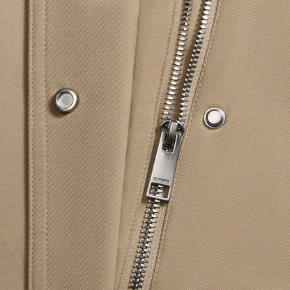 G/FORE LTD RELEASE LEATHER COLLAR TRI-COTTON CROPPED JACKET