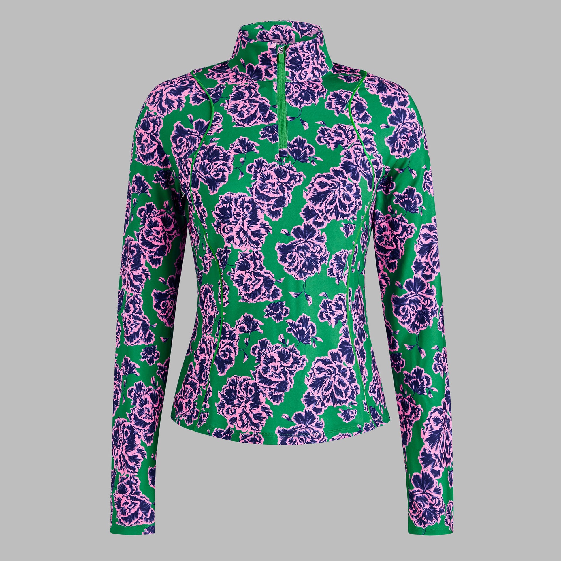 G/FORE STAMPED FLORAL TECH JERSEY PULLOVER