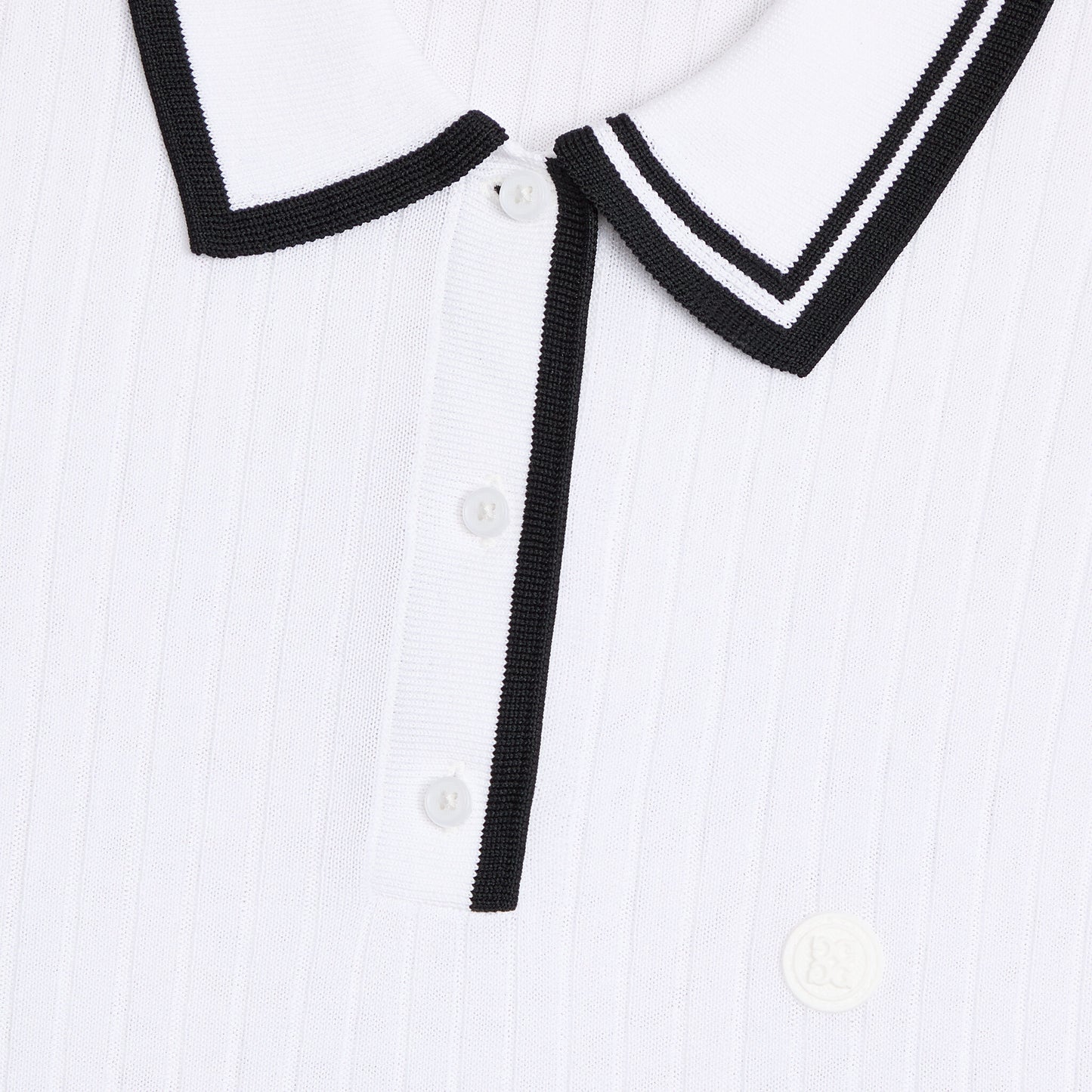 G/FORE RIBBED KNIT SWEATER POLO