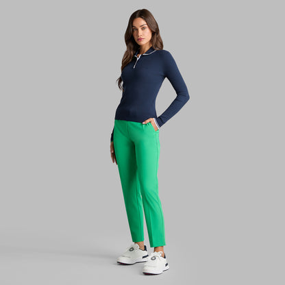 G/FORE VISCOSE BLEND LONG SLEEVE KNIT POLO