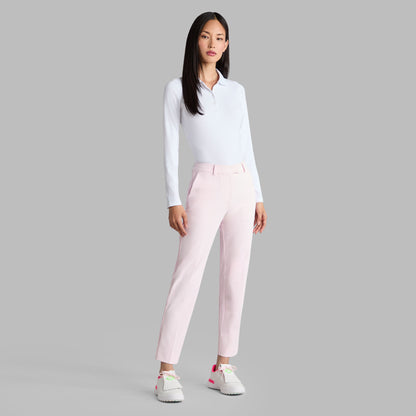G/FORE RIBBED TECH NYLON LONG SLEEVE POLO