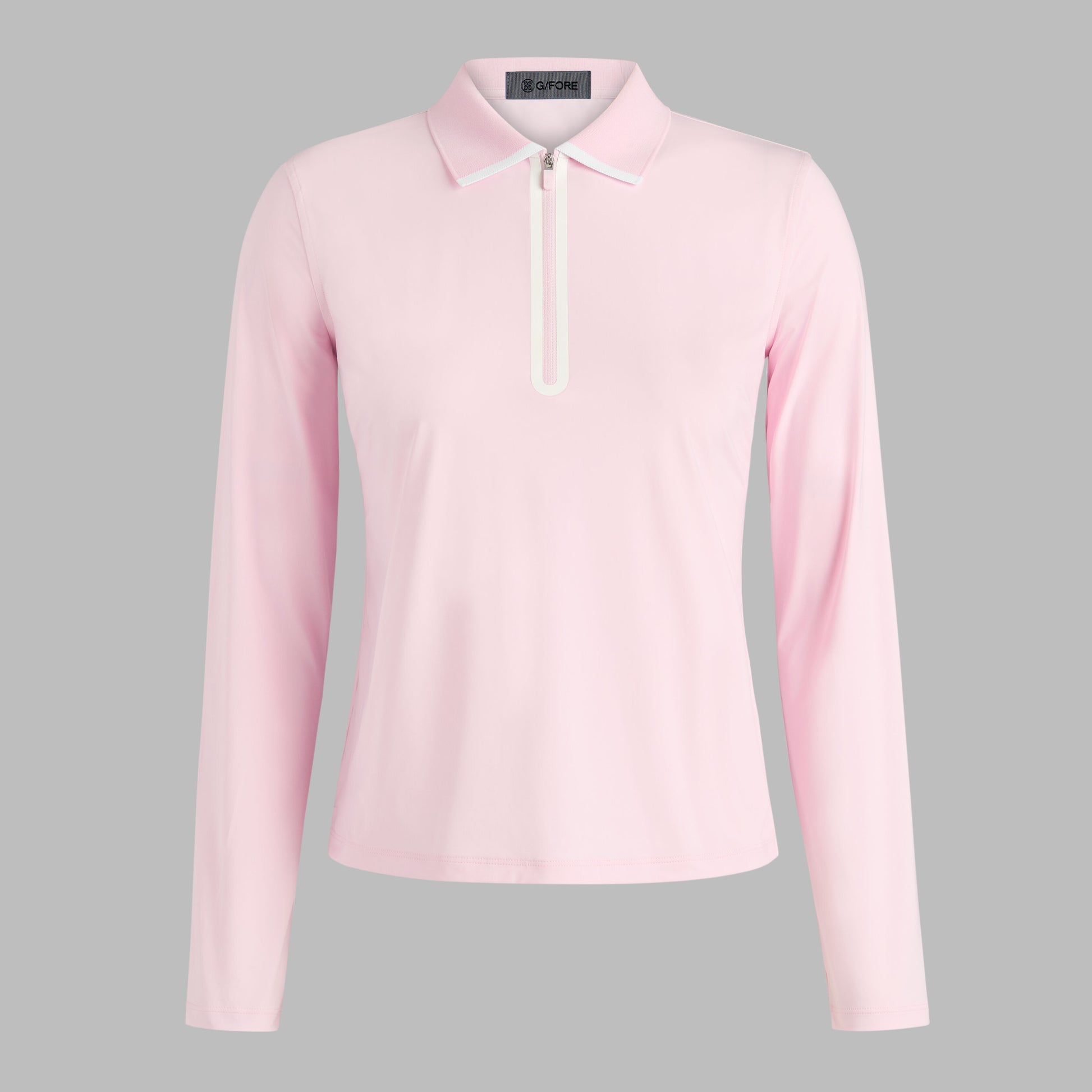 G/FORE SILKY TECH NYLON LONG SLEEVE 1/4 ZIP POLO