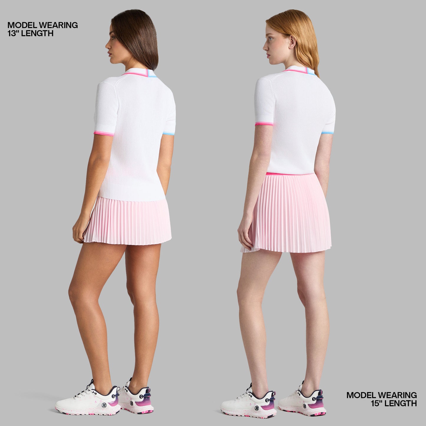G/FORE MICROPLEAT STRETCH WOVEN HIGHWAISTED SKORT