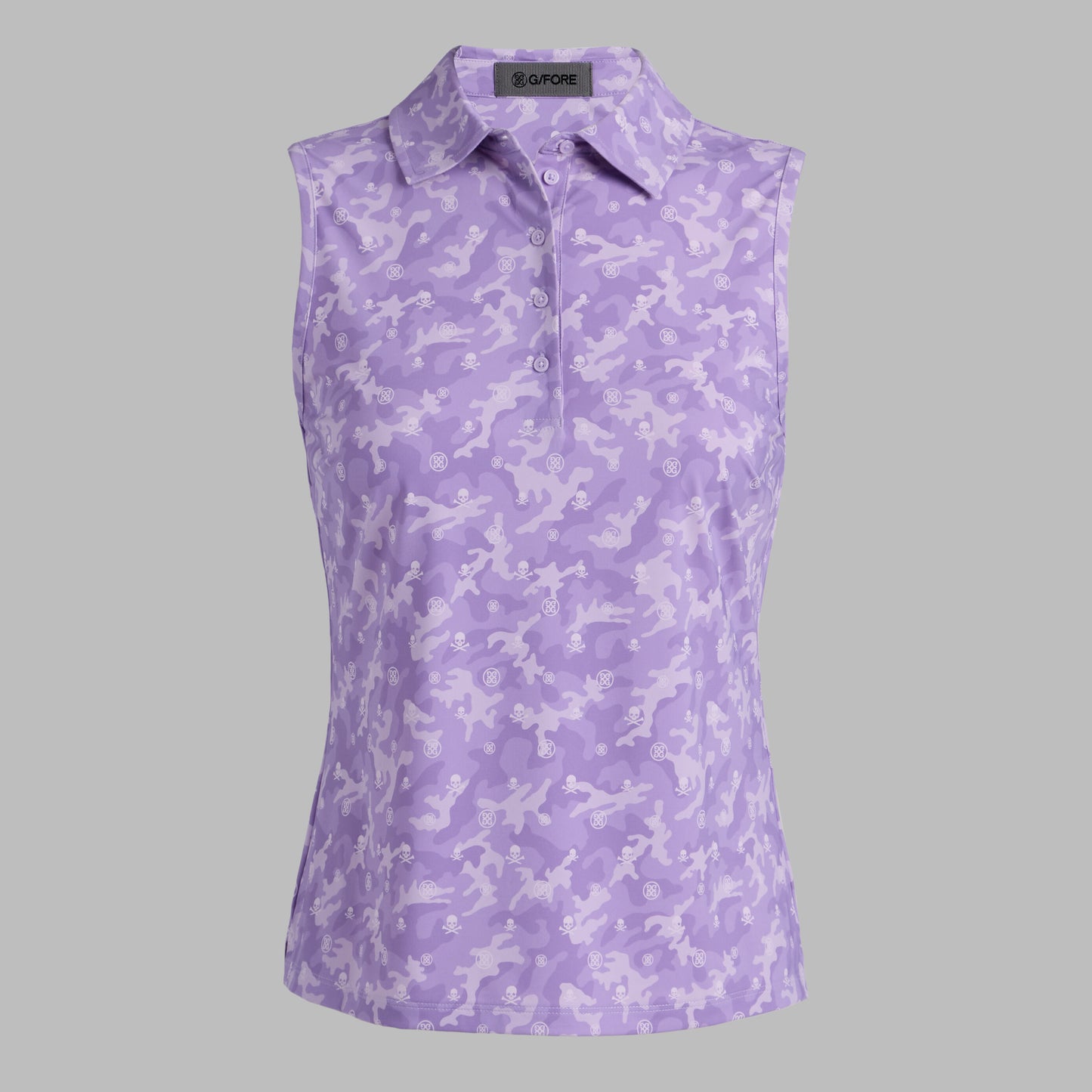 G/FORE ICON CAMO SOFT TECH JERSEY SLEEVELESS POLO