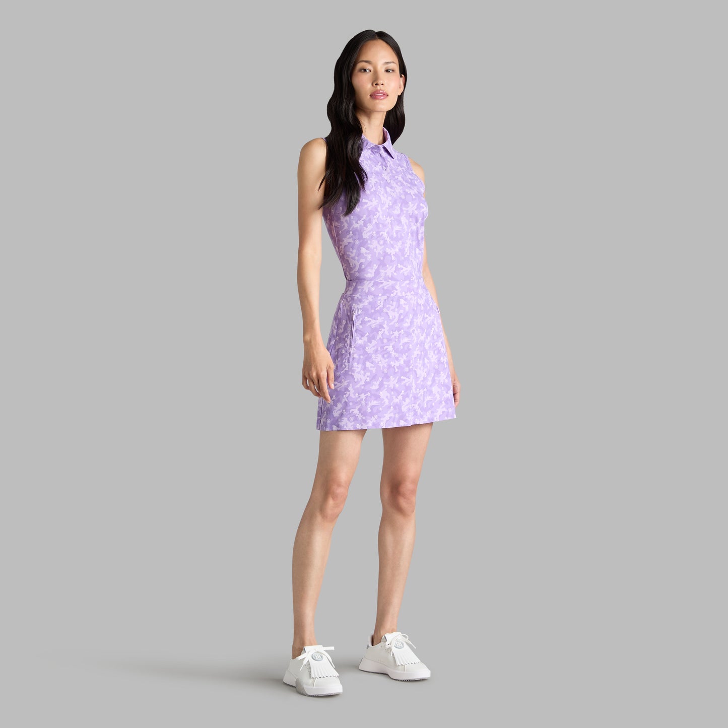 G/FORE ICON CAMO SOFT TECH JERSEY SLEEVELESS POLO