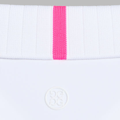 G/FORE PLEATED COLLAR SILKY TECH NYLON SLEEVELESS POLO