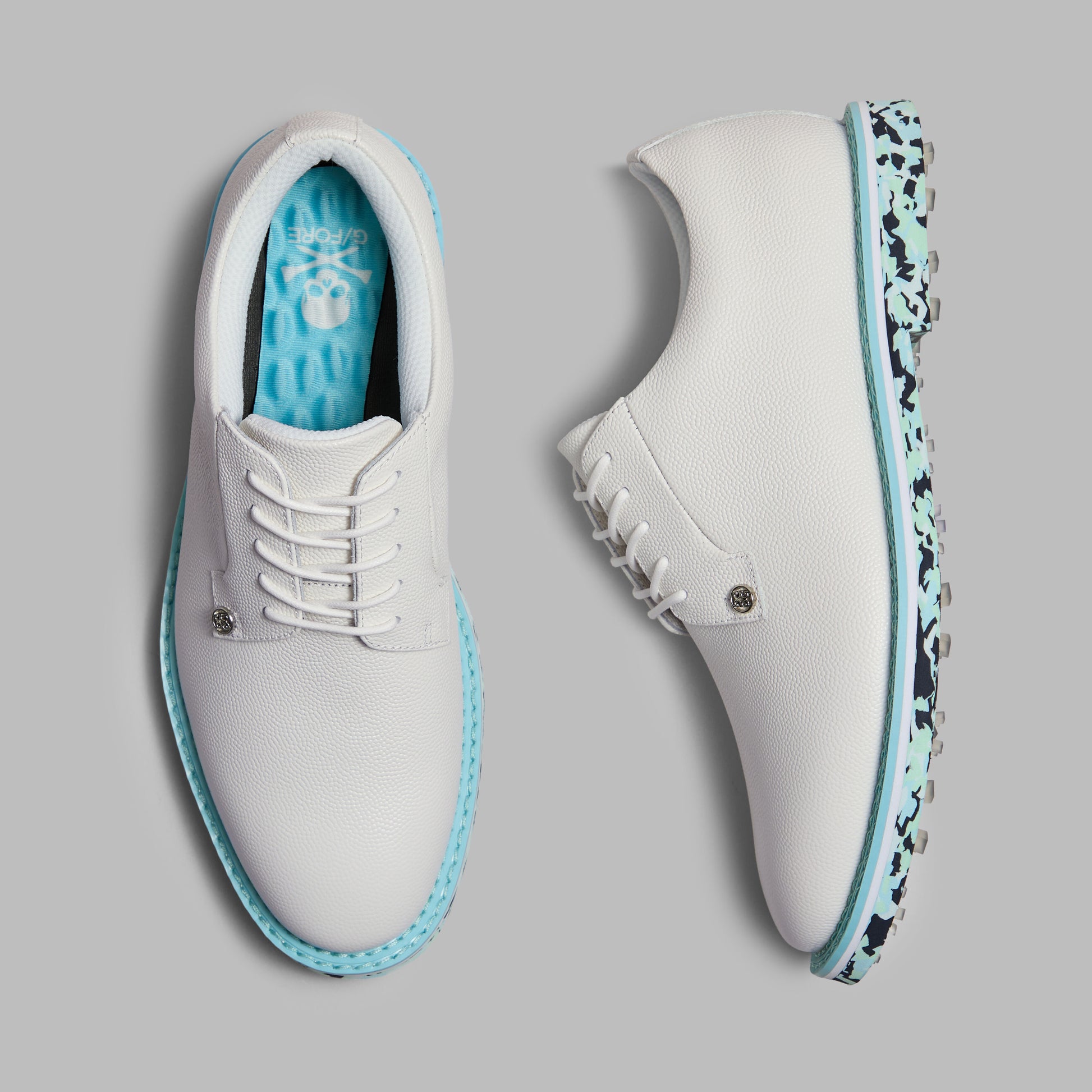 G/FORE GALLIVANTER CAMO SOLE LEATHER GOLF SHOE
