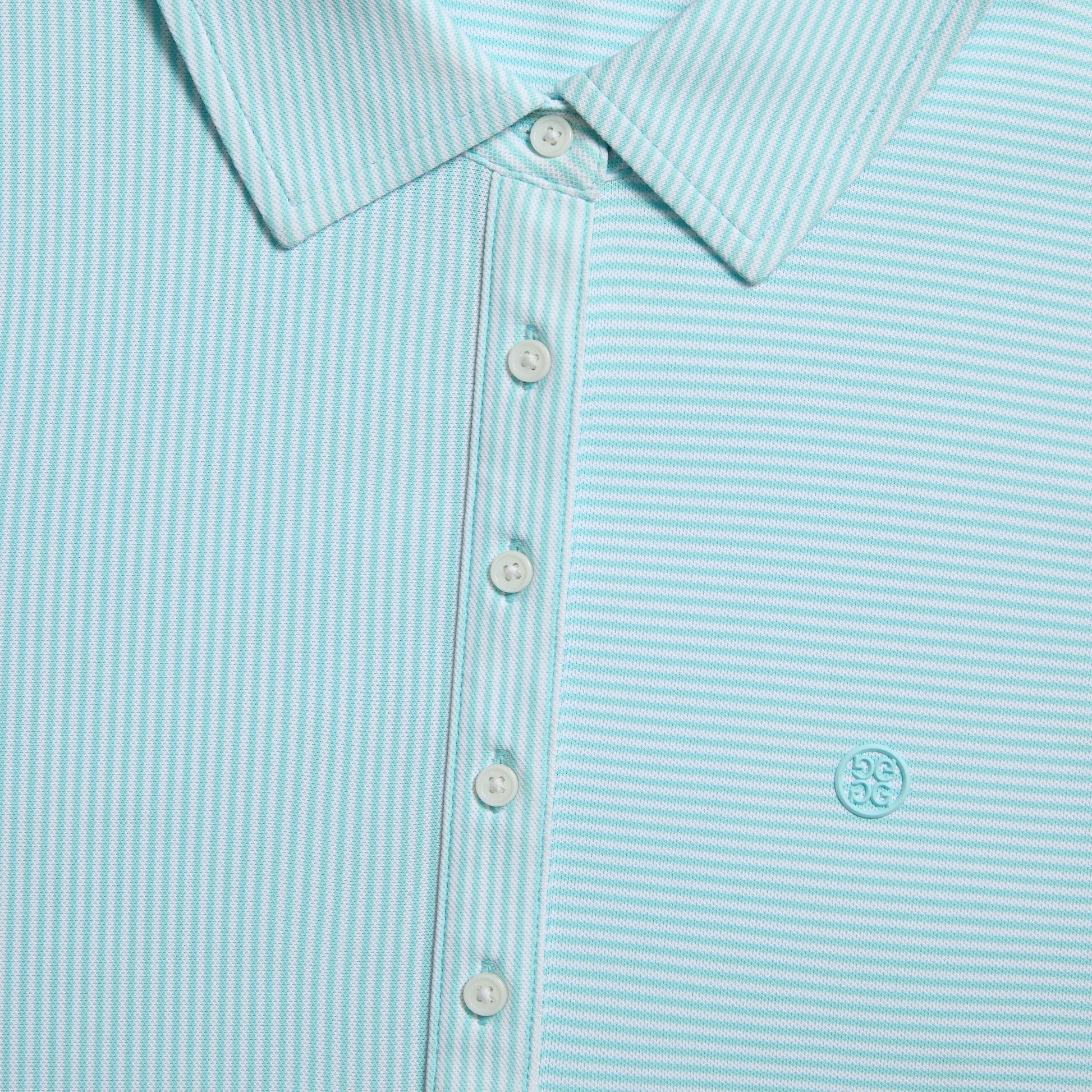 G/FORE FEEDER STRIPE TECH PIQUÉ SLEEVELESS POLO