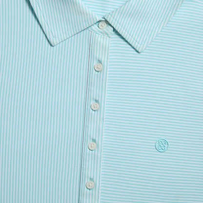 G/FORE FEEDER STRIPE TECH PIQUÉ SLEEVELESS POLO