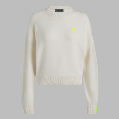 G/FORE TIPPED CASHMERE CREWNECK SWEATER