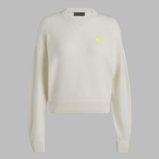 G/FORE TIPPED CASHMERE CREWNECK SWEATER