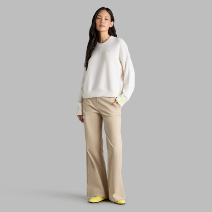 G/FORE TIPPED CASHMERE CREWNECK SWEATER