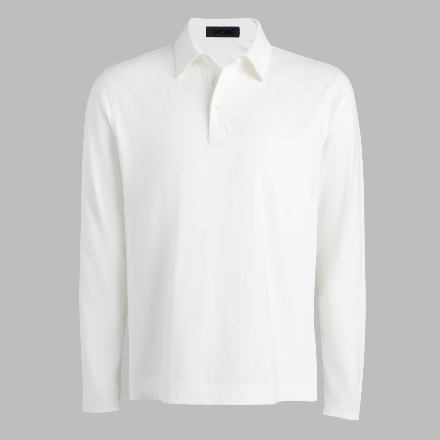 G/FORE SUPER SOFT BRUSHED COTTON LONG SLEEVE POLO