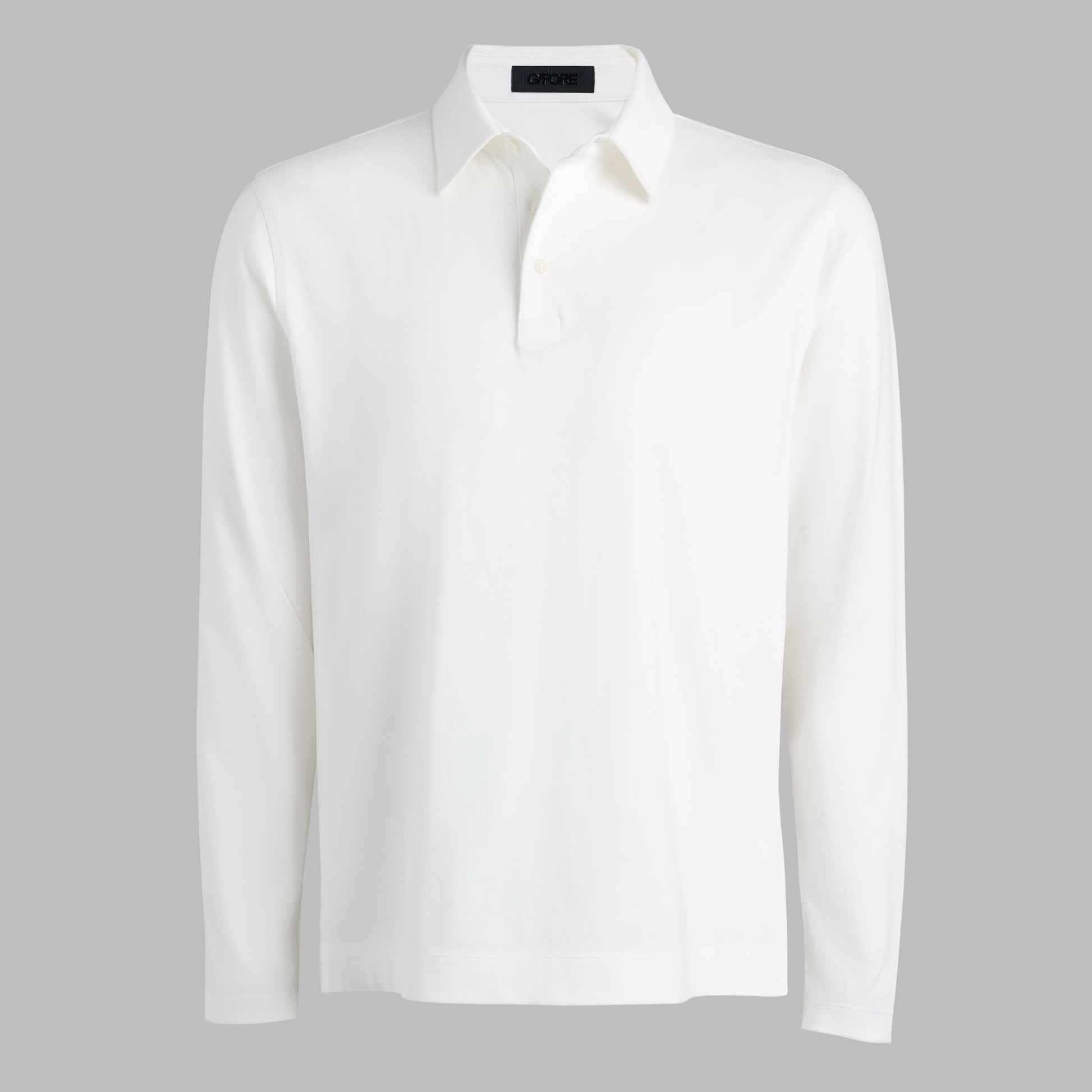 G/FORE SUPER SOFT BRUSHED COTTON LONG SLEEVE POLO