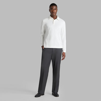 G/FORE SUPER SOFT BRUSHED COTTON LONG SLEEVE POLO