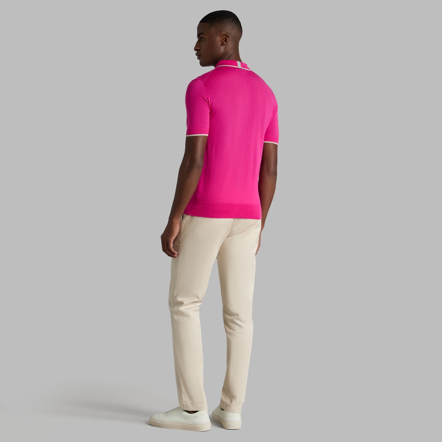 G/FORE LTD RELEASE MERINO WOOL KNIT SWEATER POLO