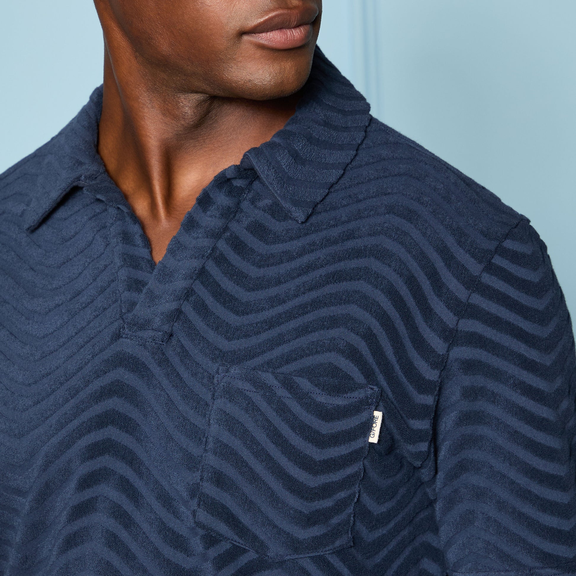 G/FORE LTD RELEASE SWELL TERRY JACQUARD POLO