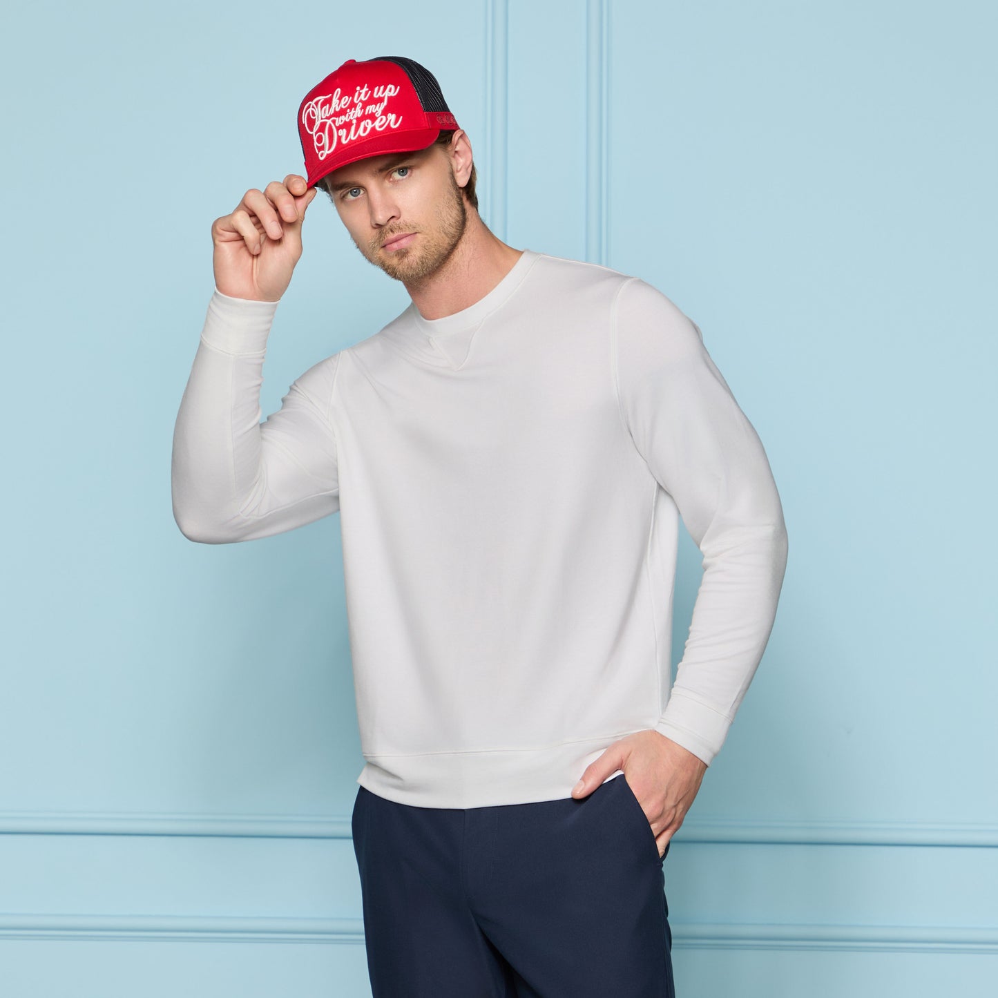 G/FORE ALL PLAY TERRY CREWNECK