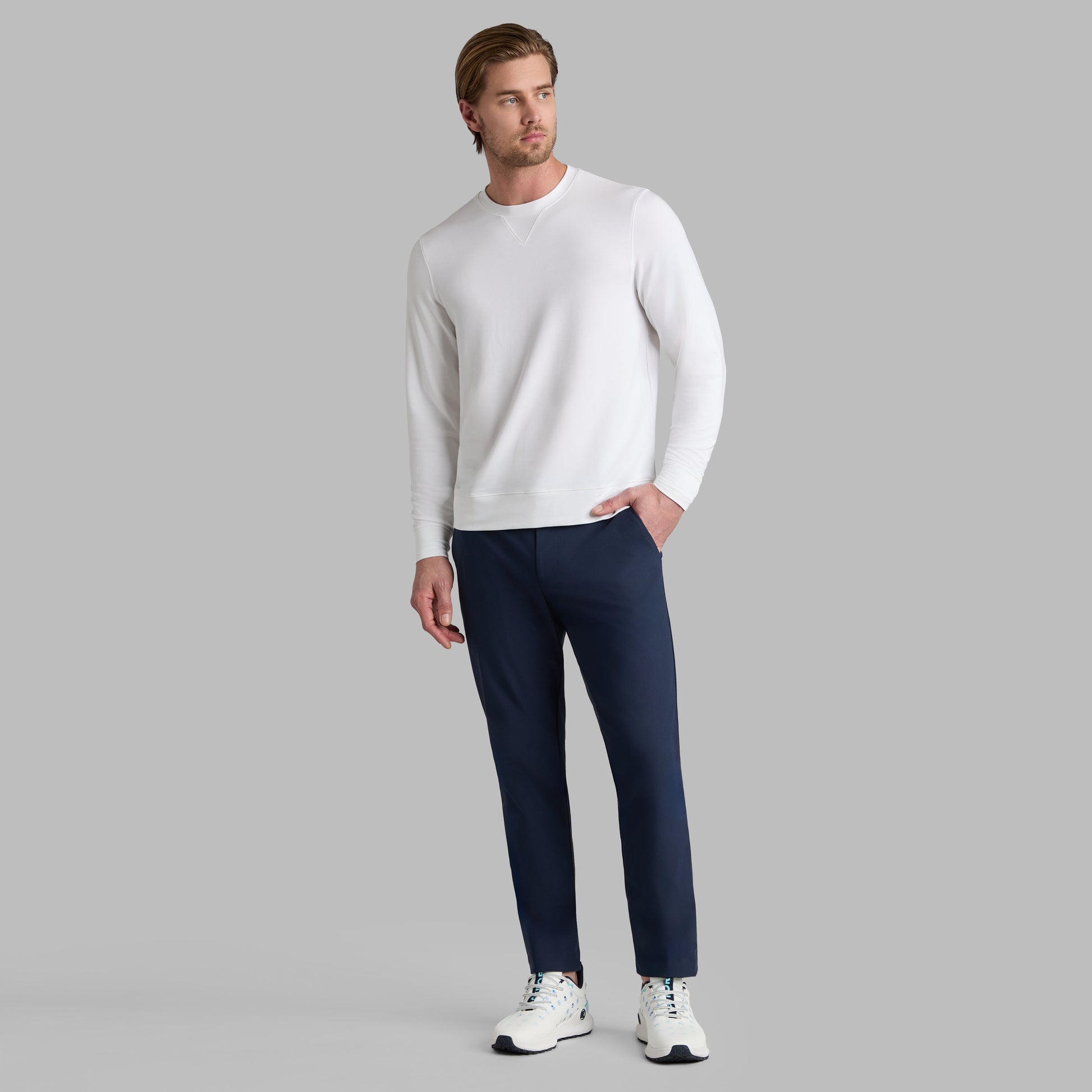 G/FORE ALL PLAY TERRY CREWNECK