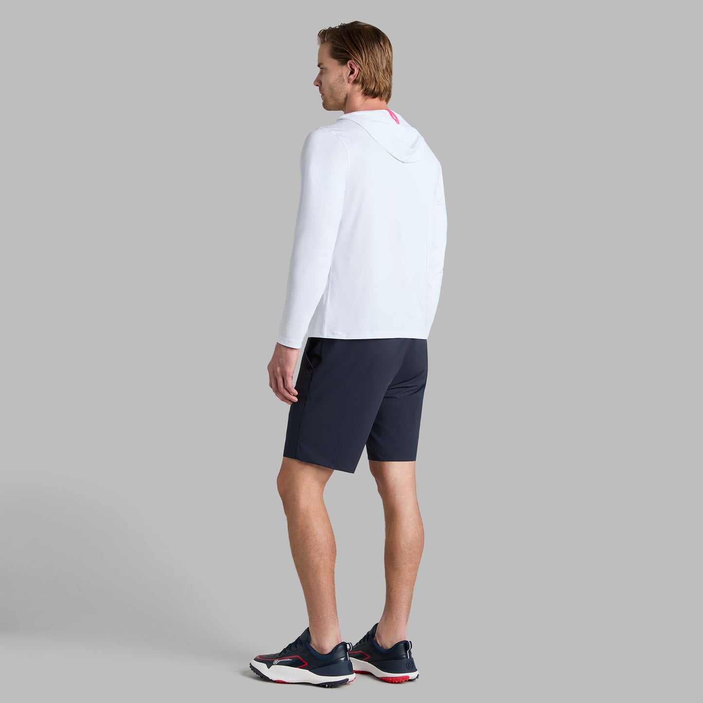 G/FORE MÉLANGE ICE NYLON HOODIE |PULLOVERS & QUARTER-ZIPS |G/FORE