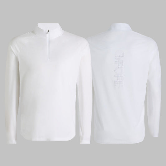 G/FORE TECH MÉLANGE RAGLAN QUARTER ZIP PULLOVER