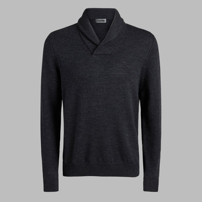G/FORE SHAWL COLLAR MERINO WOOL SWEATER