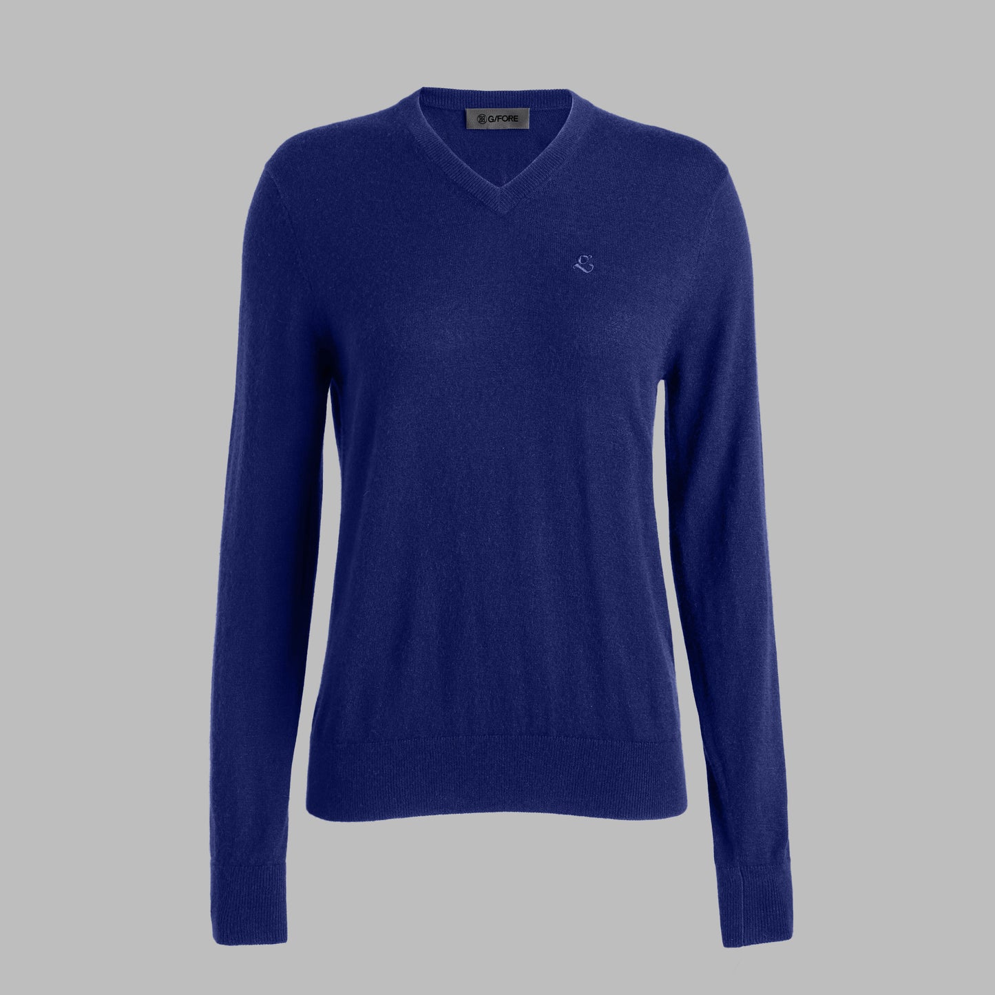 G/FORE G SCRIBE VERSE V NECK CASHMERE SWEATER