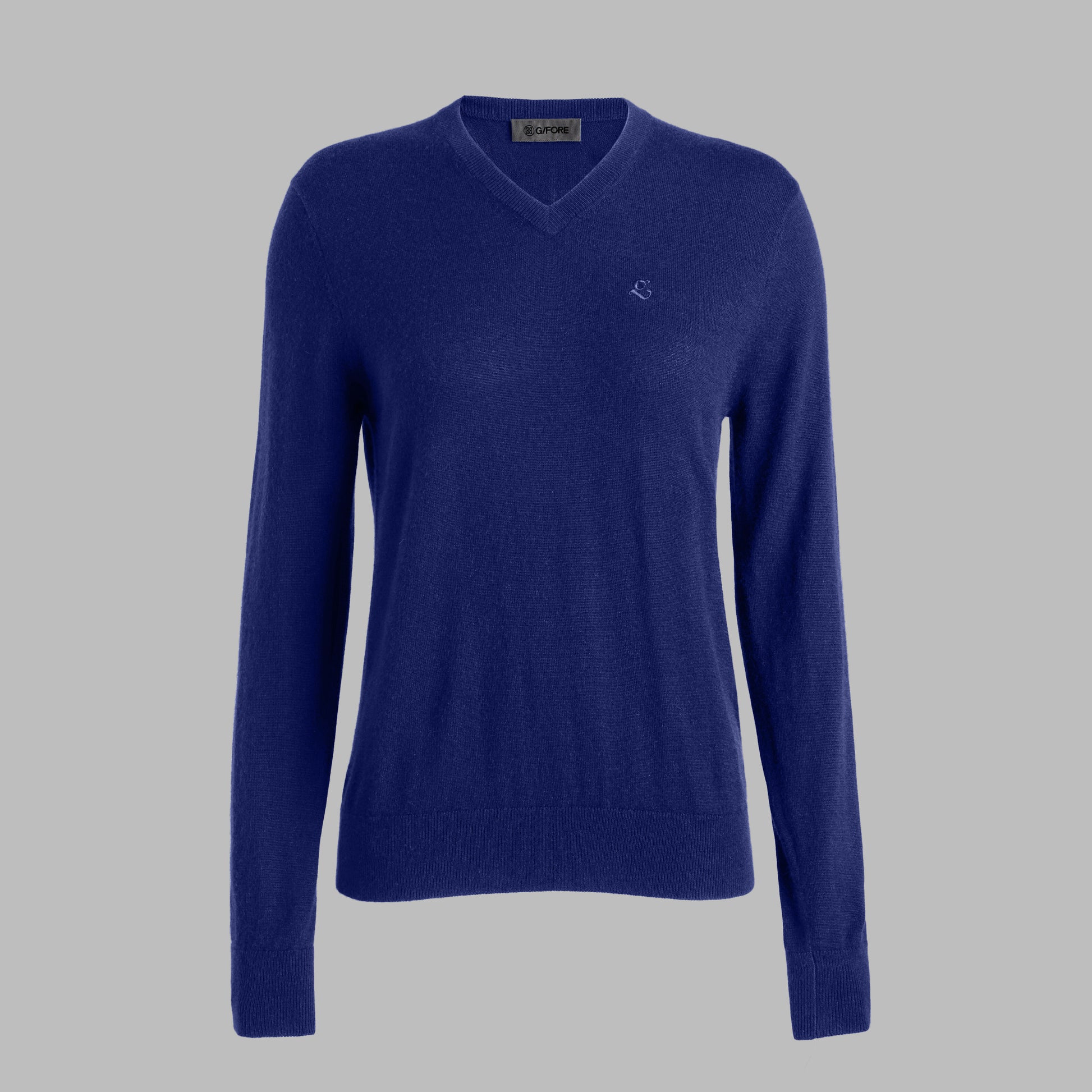 G/FORE G SCRIBE VERSE V NECK CASHMERE SWEATER