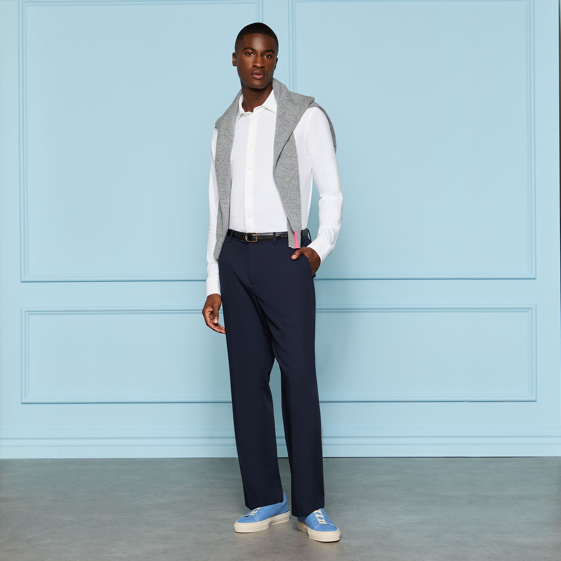 G/FORE LUXE COTTON BLEND SHIRT