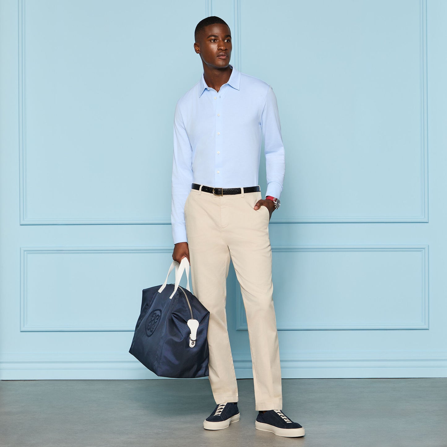 G/FORE LUXE COTTON BLEND SHIRT