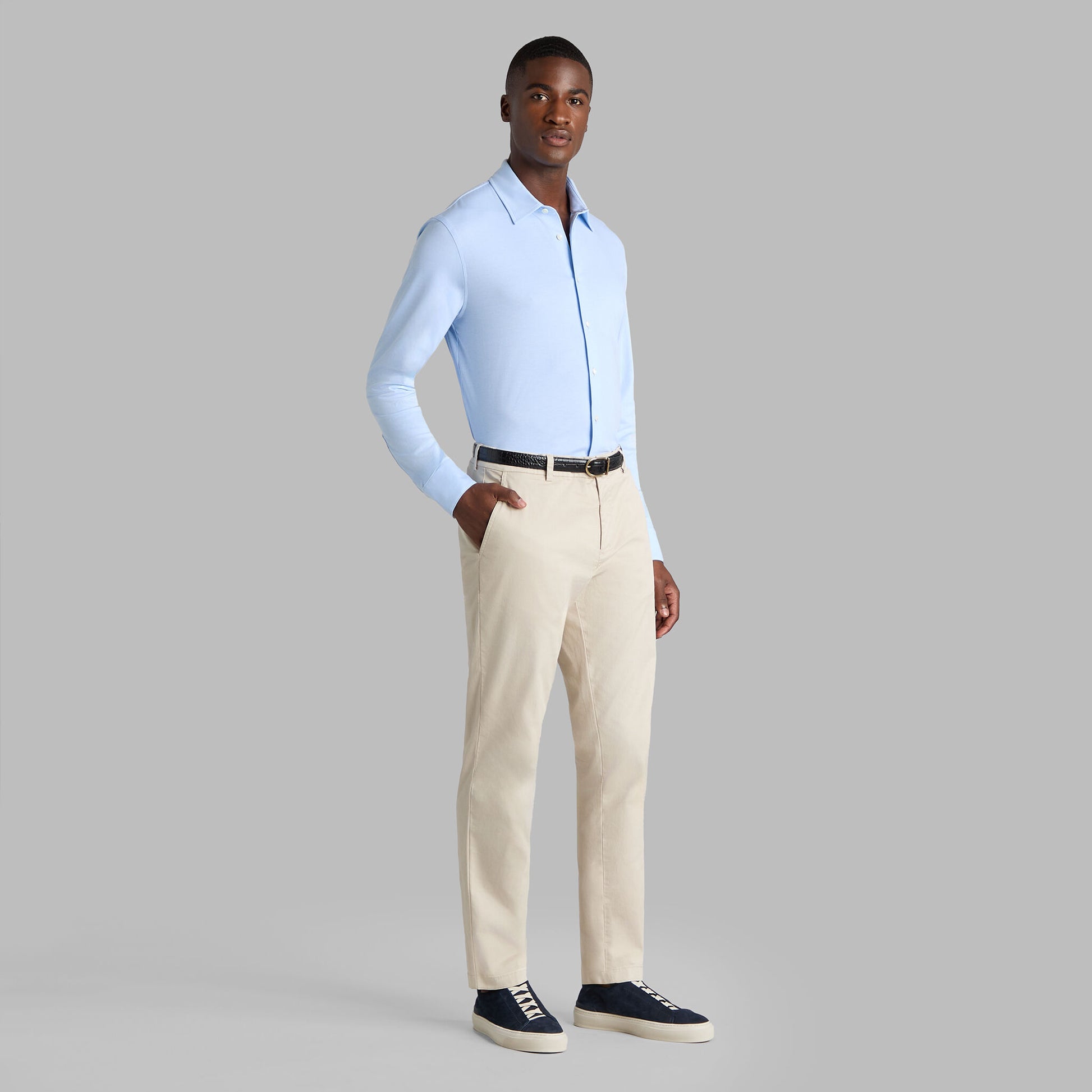 G/FORE LUXE COTTON BLEND SHIRT
