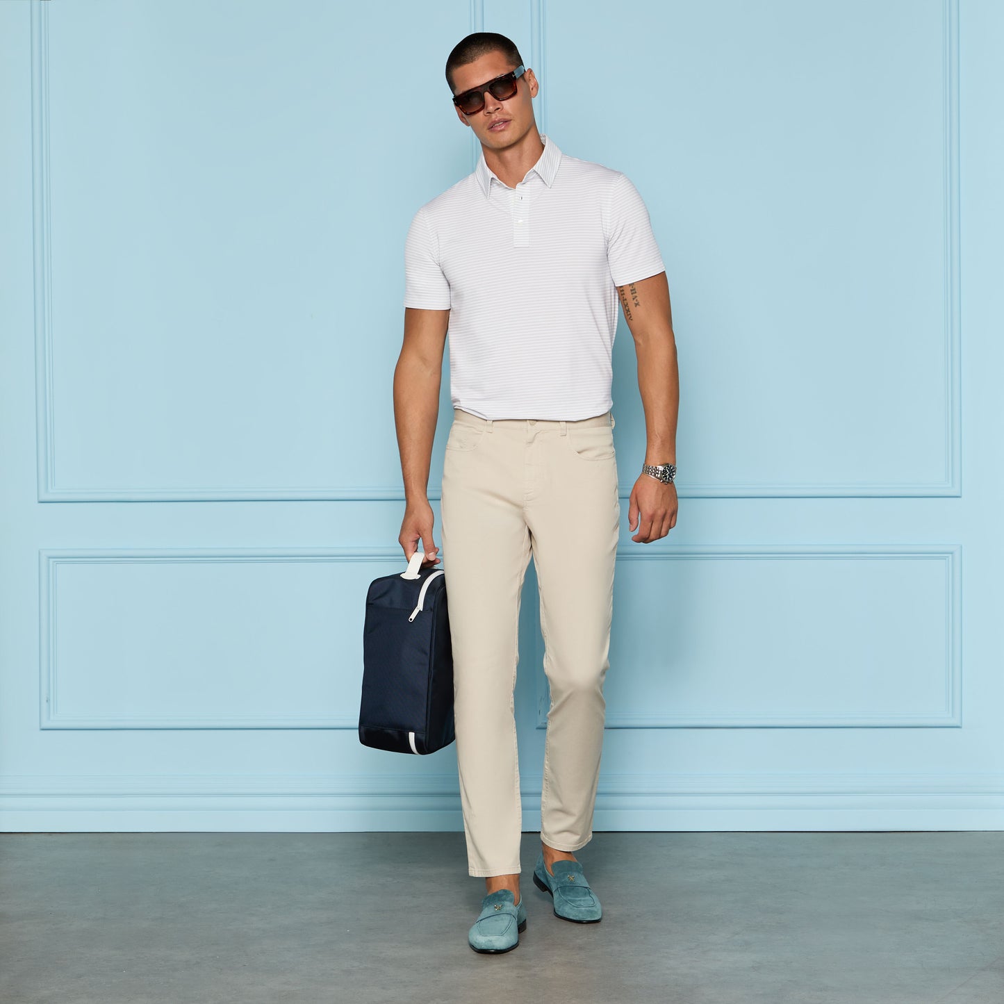G/FORE ALL PLAY COTTON STRETCH 5 POCKET STRAIGHT LEG PANT