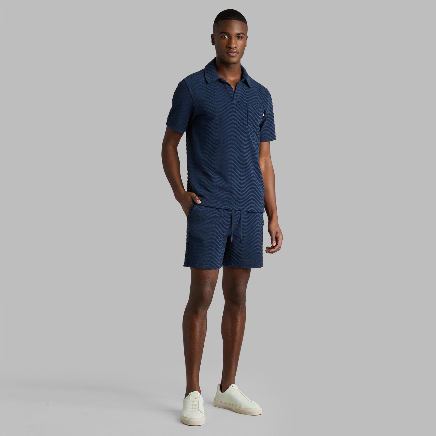 G/FORE LTD RELEASE SWELL TERRY JACQUARD LOUNGE SHORT