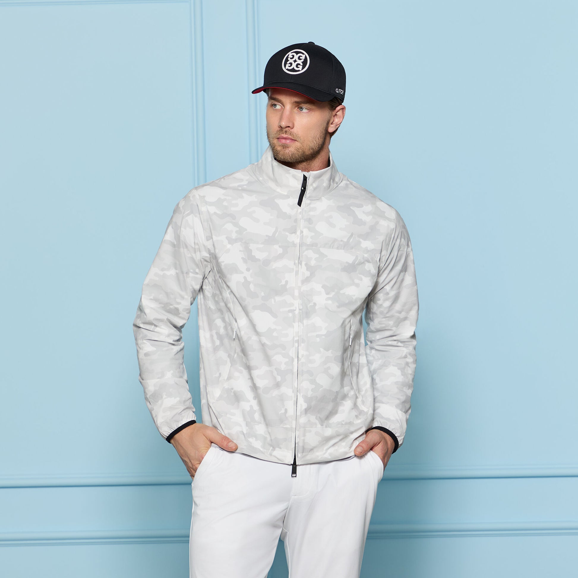 G/FORE PARACHUTE CAMO WINDBREAKER