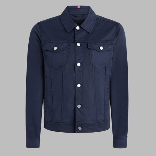 G/FORE STRETCH COTTON GABARDINE TRUCKER JACKET