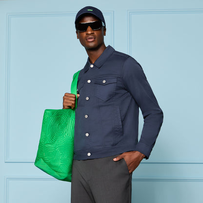 G/FORE STRETCH COTTON GABARDINE TRUCKER JACKET