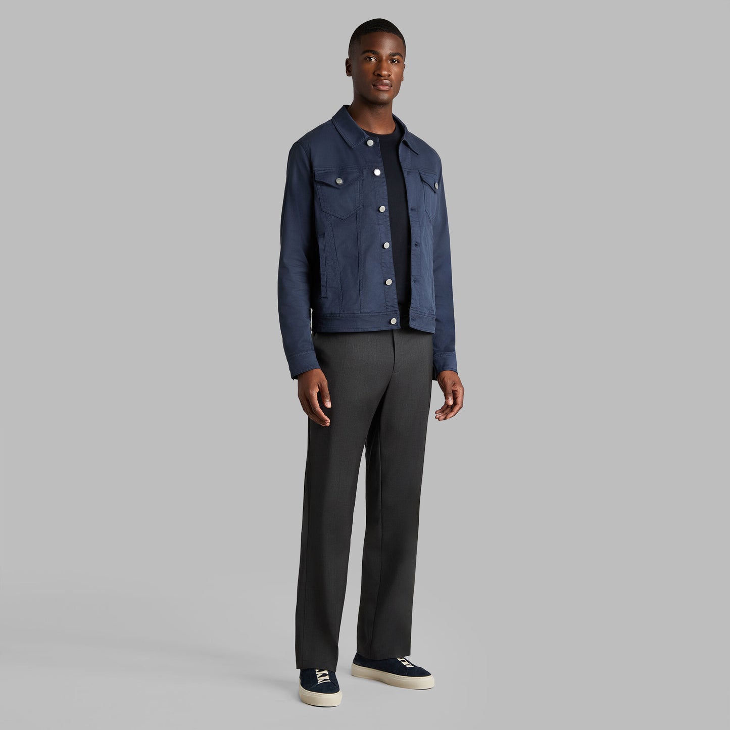 G/FORE STRETCH COTTON GABARDINE TRUCKER JACKET