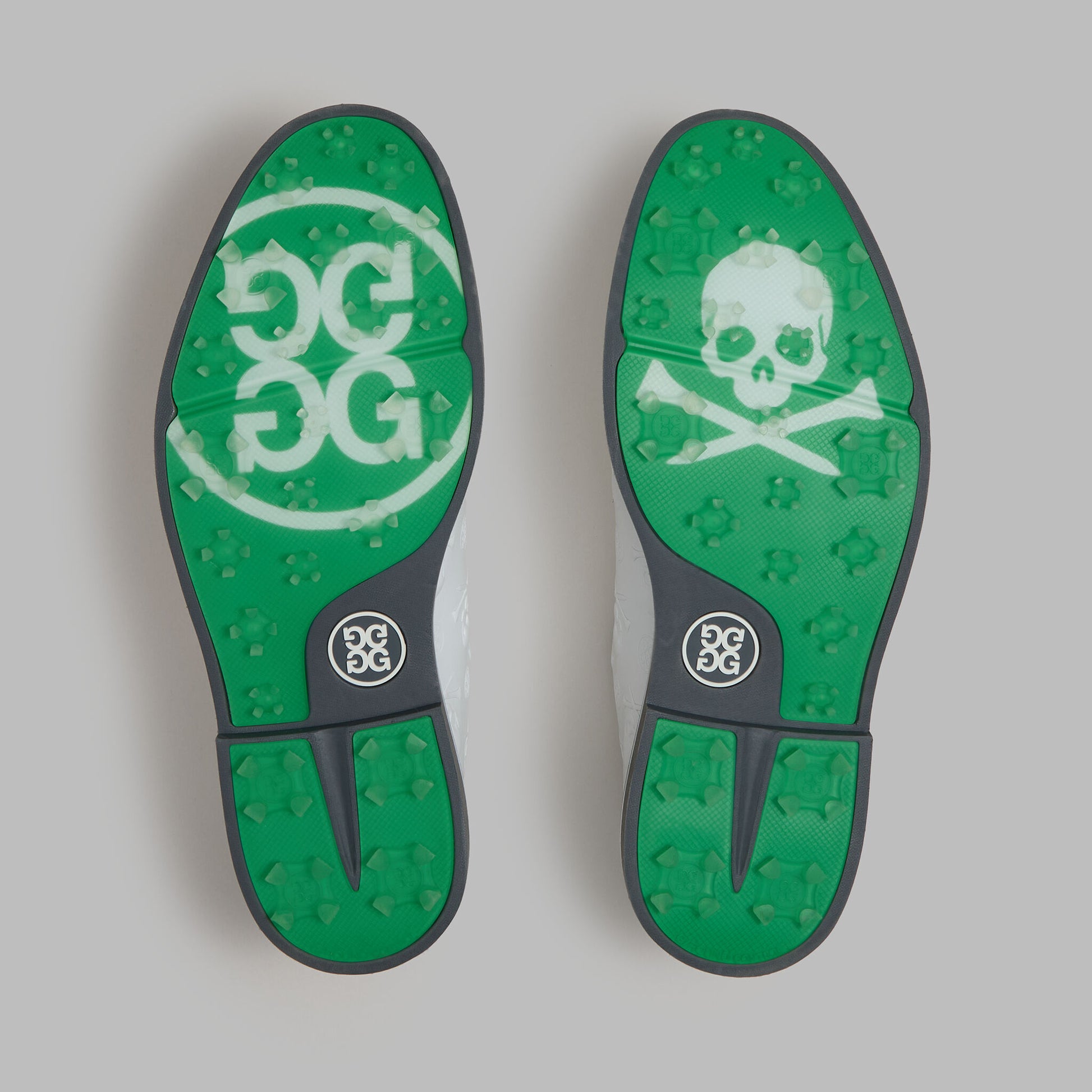 G/FORE GALLIVANTER EMBOSSED SKULL & TEES LEATHER GOLF SHOE