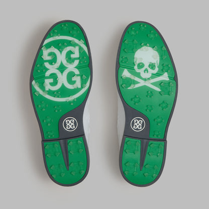 G/FORE GALLIVANTER EMBOSSED SKULL & TEES LEATHER GOLF SHOE