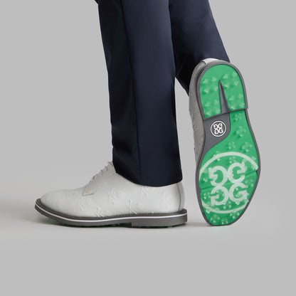 G/FORE GALLIVANTER EMBOSSED SKULL & TEES LEATHER GOLF SHOE