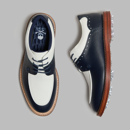 G/FORE LTD RELEASE GALLIVANTER G/LOCK LEATHER LUXE SOLE DERBY GOLF SHOE