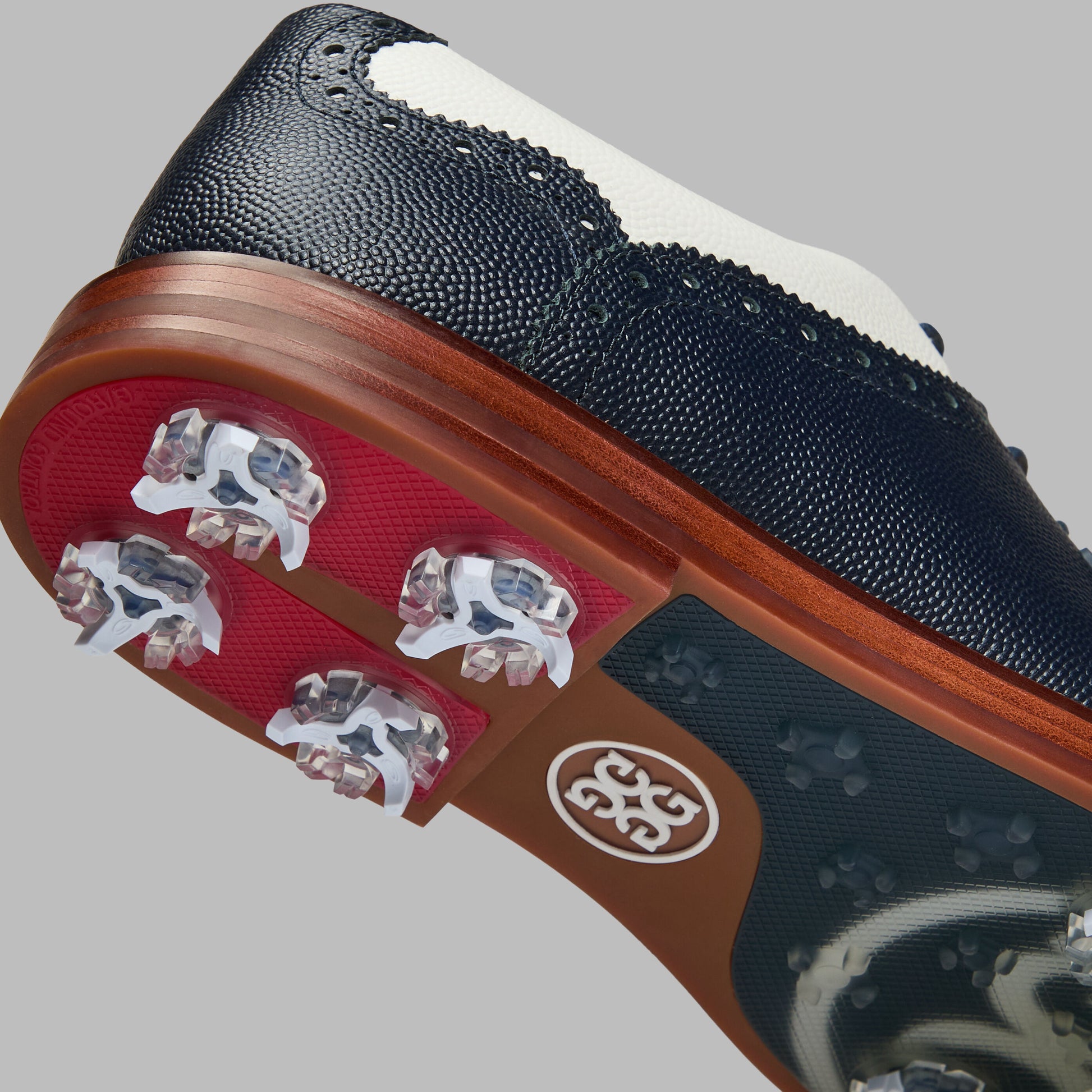 G/FORE LTD RELEASE GALLIVANTER G/LOCK LEATHER LUXE SOLE DERBY GOLF SHOE