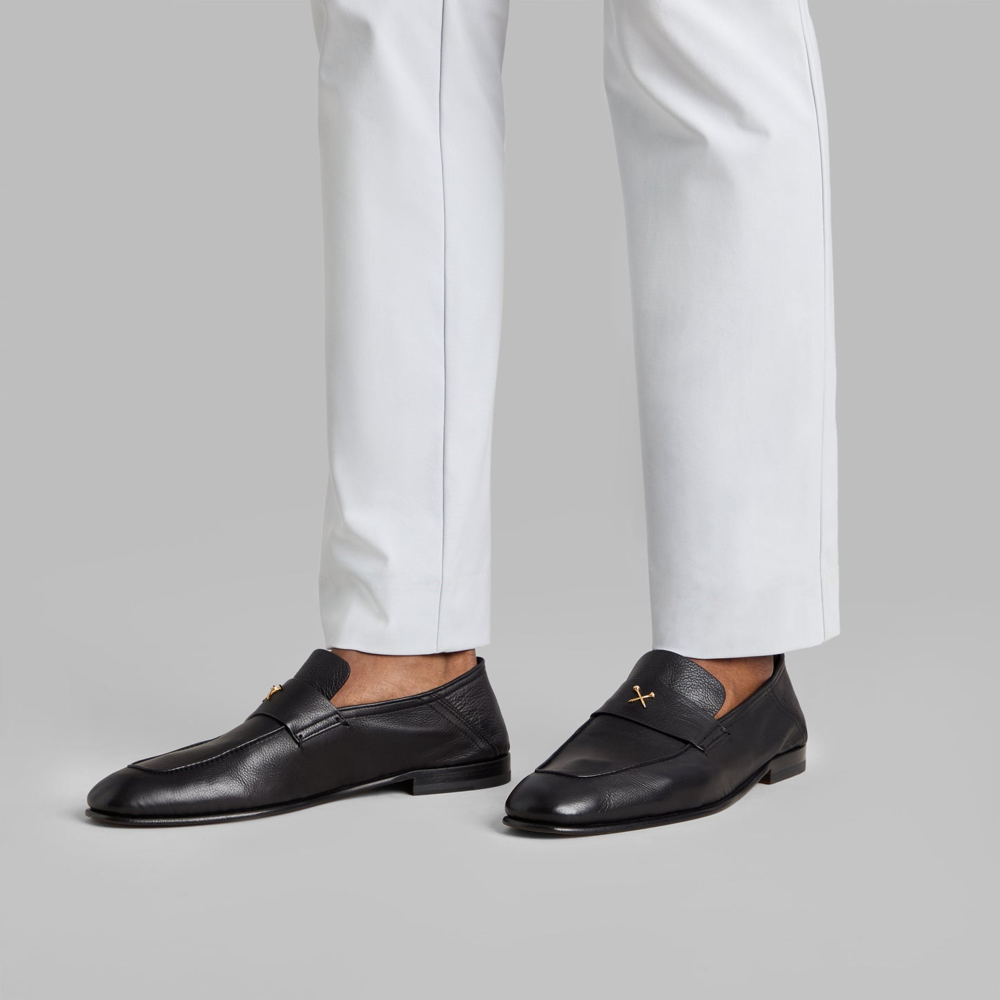 G/FORE METAL TEES LEATHER FLEX LOAFER